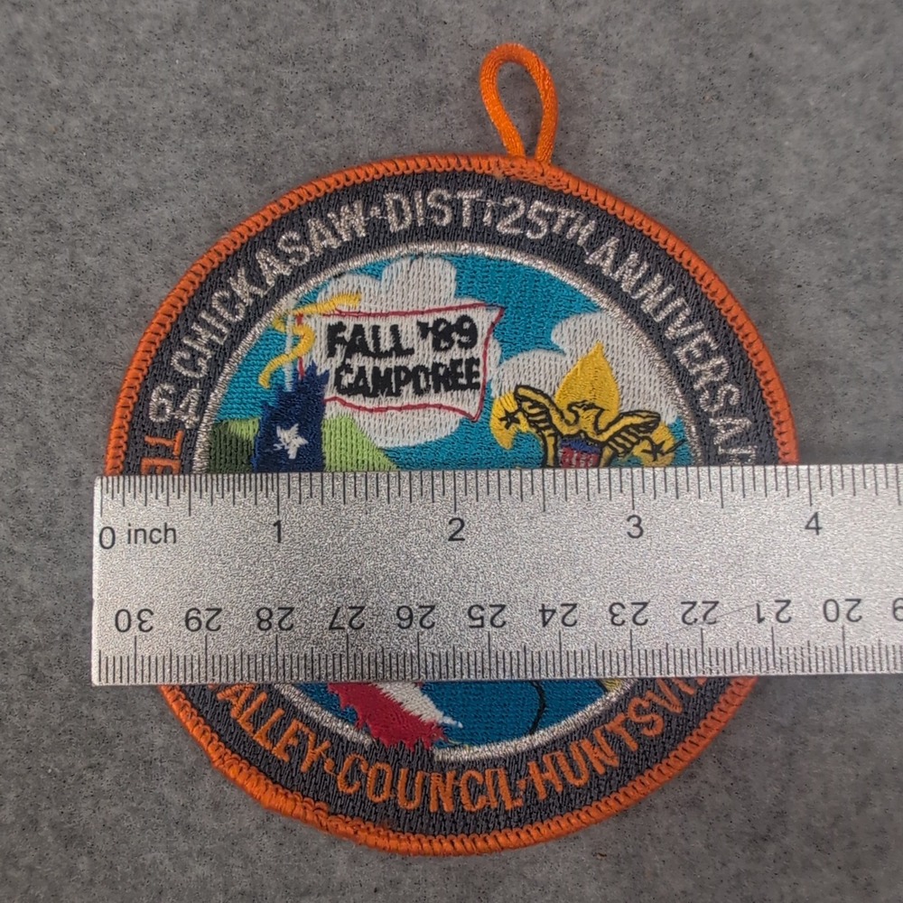Fall 89 Camporee Patch Tennessee Valley Council Chickasaw District 25th Anniv - Picture 3 of 3